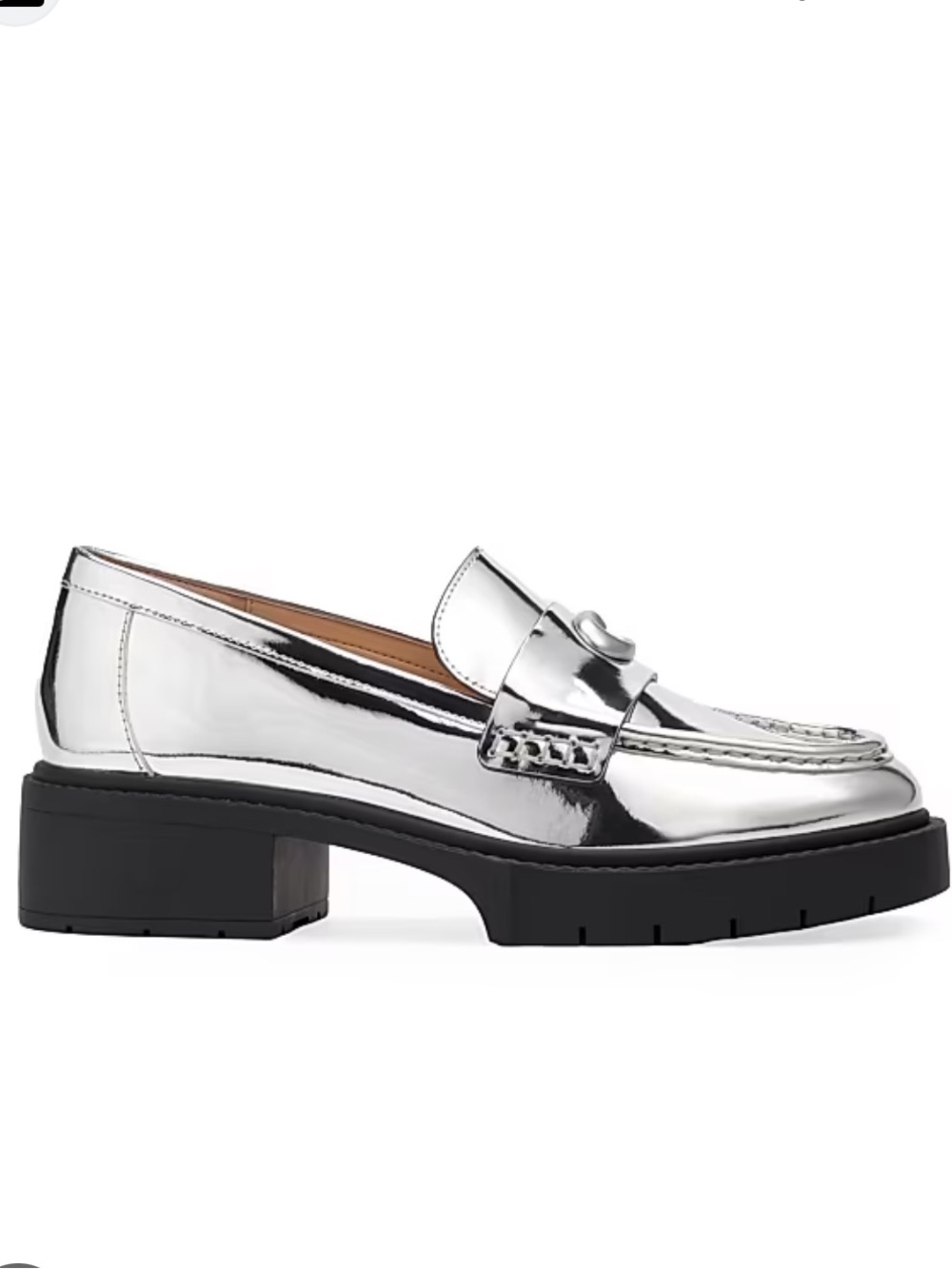 Coach Leah Metallic loafers